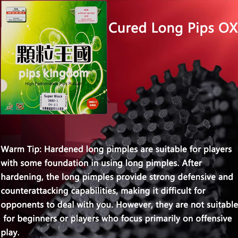 Table Tennis Zlc - Резина для пинг-понга OX Cured Long