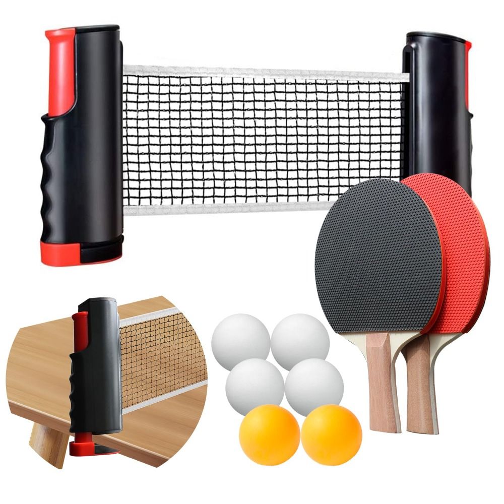 Table Tennis Net Set - Выдвижная сетка для пинг-понга с каркасом,