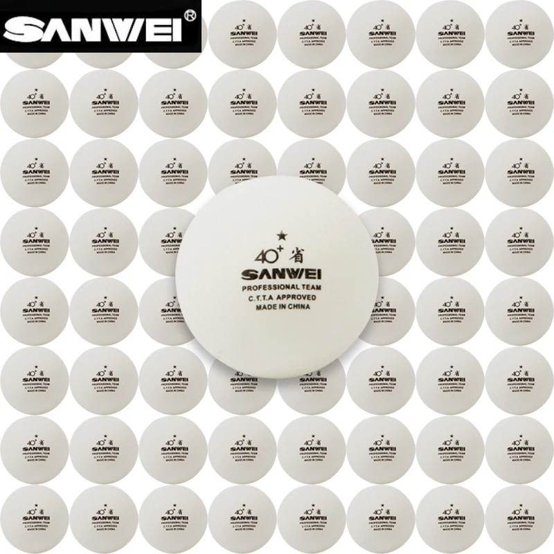 Table Tennis In Chinese - SANWEI 100 шт./упак. 40+ мячи для